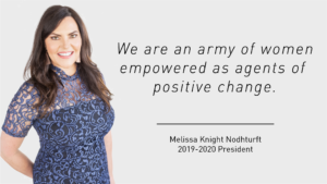 "We are an army of women empowered as agents of positive change." Melissa Knight Nodhturft, President of The Junior League of Tampa