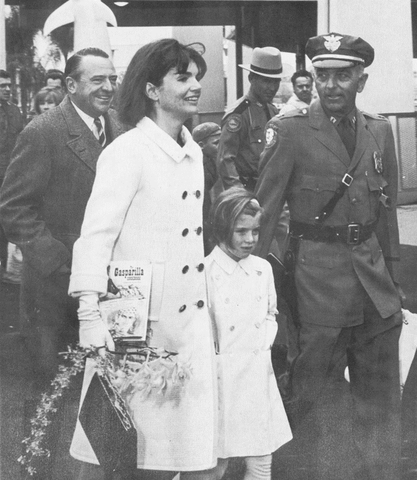 First Lady Jacqueline Kennedy with Gasparilla Cookbook