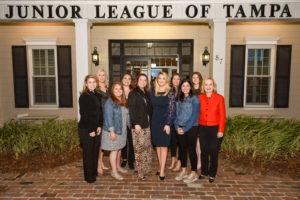 (From left to right) Caroline Vostrejs, Meg Severino, Maggie McCleland, Elizabeth Dunsmoor, Meghan McGuire, Taylor Jones, Brittany Stahl, Diana Hechavarria, Emily Read, Barbara Ryals.