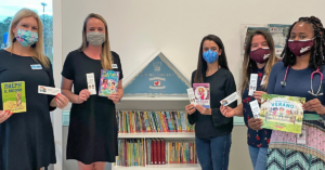 Junior League of Tampa volunteers at Giving Library