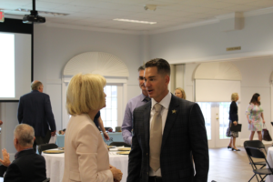 Sheriff Chad Chronister and Commissioner Sandy Murman at The Junior League of Tampa's Fall Community Advisory Board Meeting