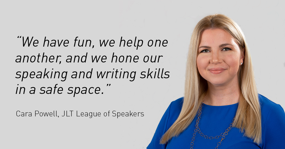 JLT League of Speakers, Cara Powell