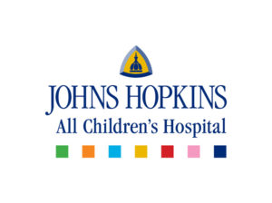 Johns Hopkins All Childrens Hospital Sponsor Logo, Holiday Gift Marker The Clause Cabin